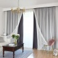 厂家窗帘成品 高遮光简约家纺双层纱窗帘布 现货供应